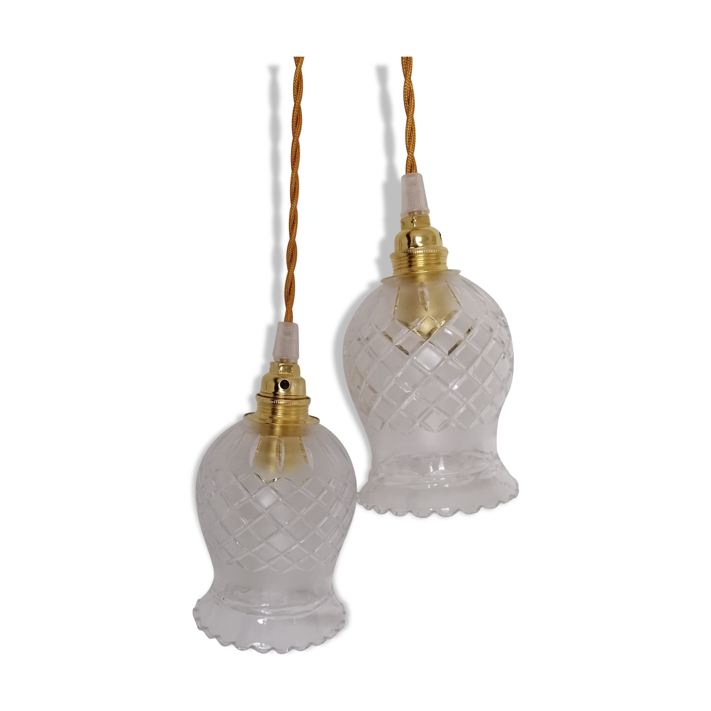 Pair of vintage hand lamps