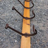 Door industrial coat a 5 hooks