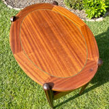 Art Deco walnut tea table