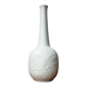 German white porcelain vase from the mid-century with bird motif by Kaiser, 1960s.