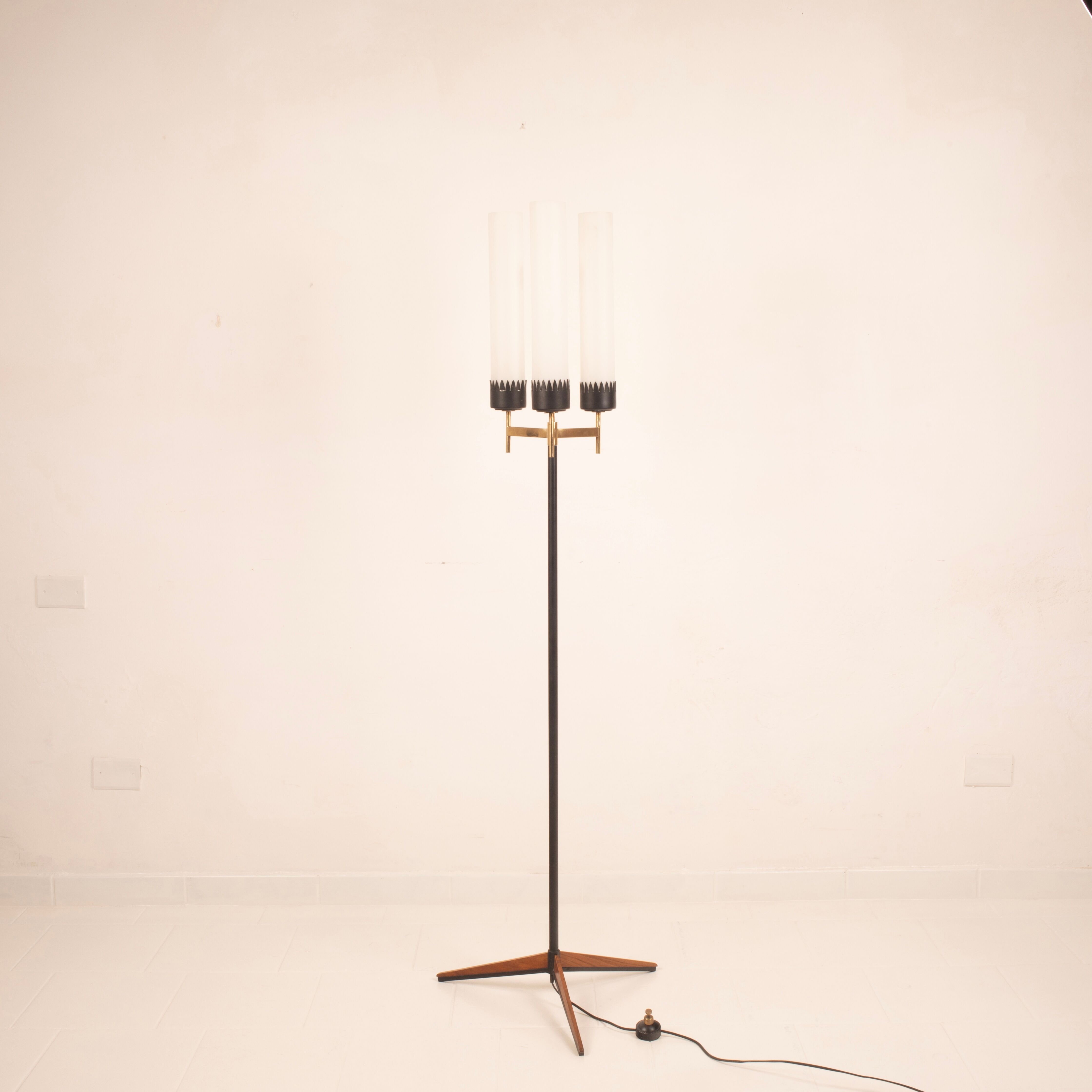 Three-Arm Floor Lamp by Stilnovo, 1950s