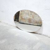 Mirror beveled art deco oval 59cm x 93cm