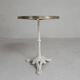 Bistro table with cast iron legs and marble top, 1920s.