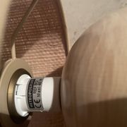 Lampe boule en bois
