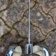UFO pendant light, vintage, 3 globes, space age, 70s