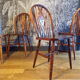 Suite 4 chaises windsor vintage