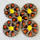 Set of 5 vintage Vallauris oyster plates