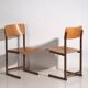 Vintage chaise longues (circa 1950). Set of 4 pieces