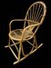 Rattan rocking chair Italy 1950