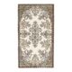 1970s Turkish Oushak Handmade Wool Cotton Beige Area Rug  119x208