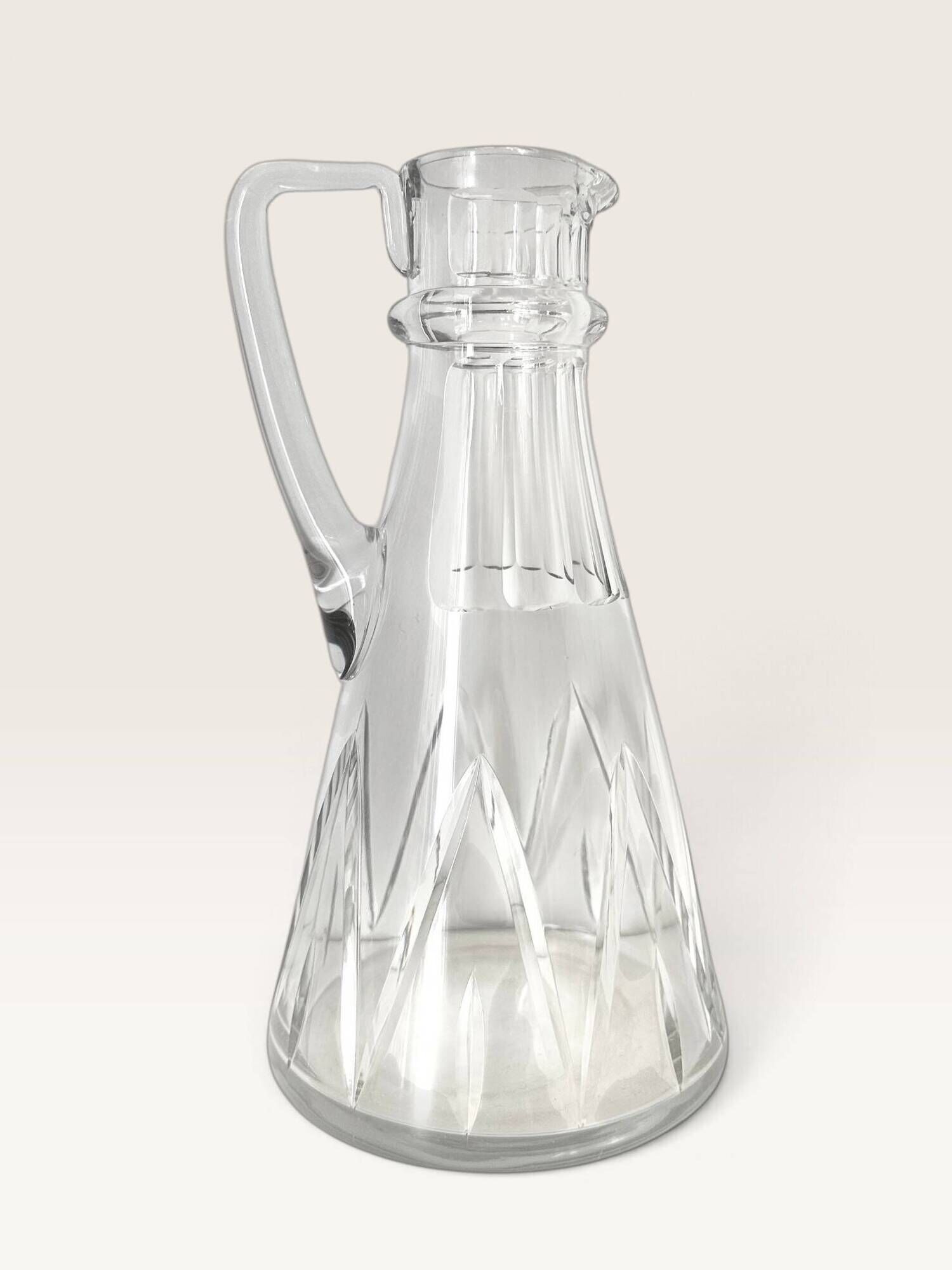 Art Deco crystal jug
