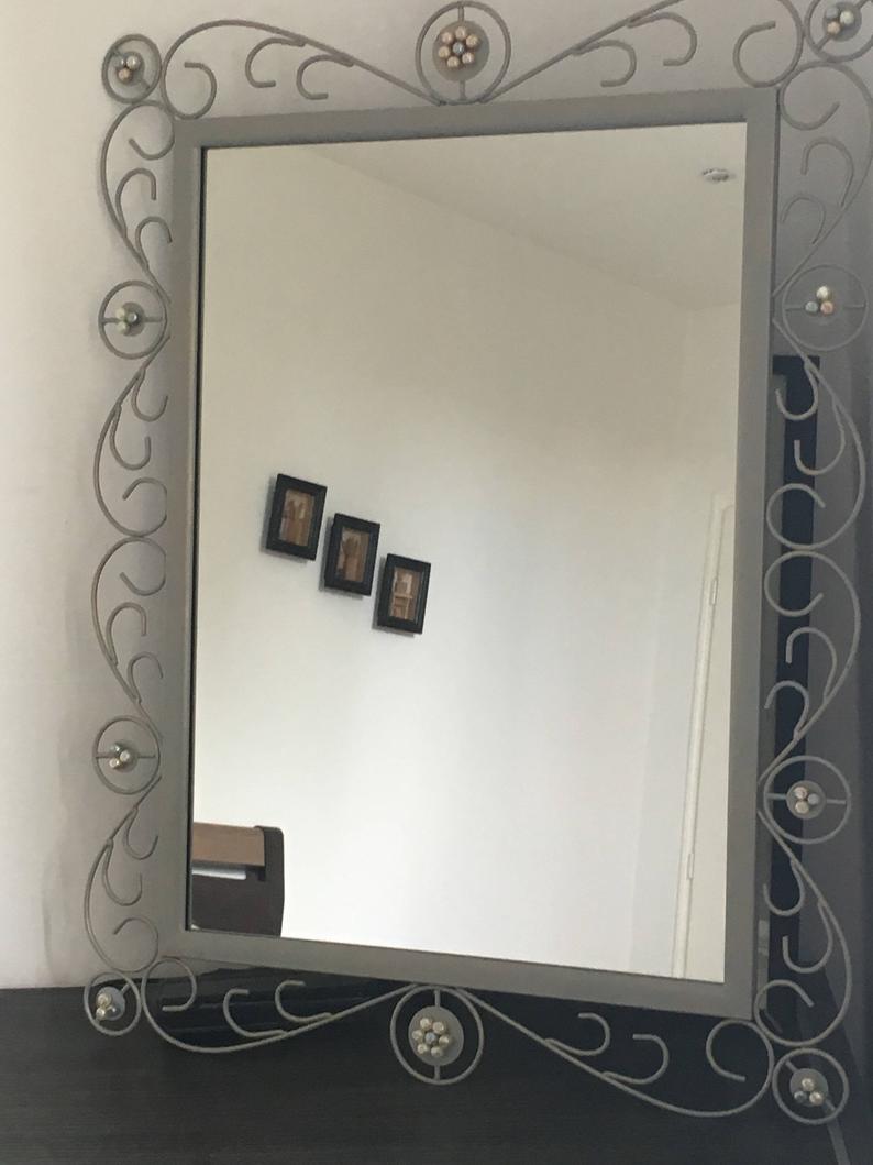 60x80cm wrought iron mirror