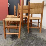 Suite of 6 mulched chairs 70s-80s