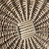 Miroir soleil osier vintage