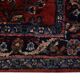 Tapis de couloir en laine à motif floral rouge bordeaux, style oriental traditionnel des années 1960