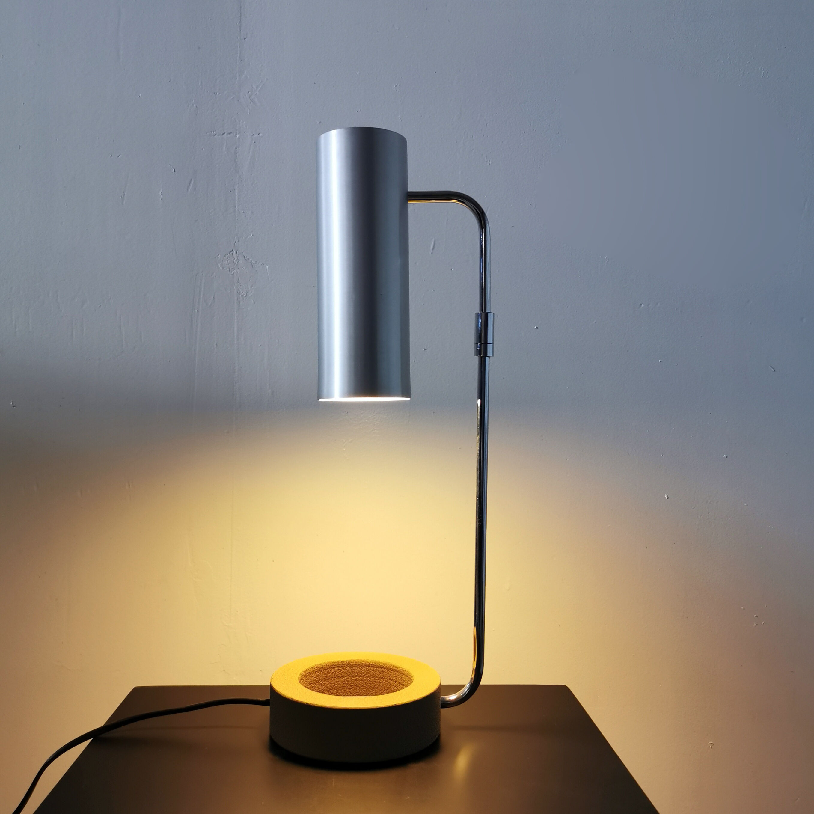 Swiss aluminium lamp, Baltensweiler, 1970