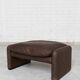 Leather Maralunga Lounge Chair and Ottoman by Vico Magistretti for Cassina