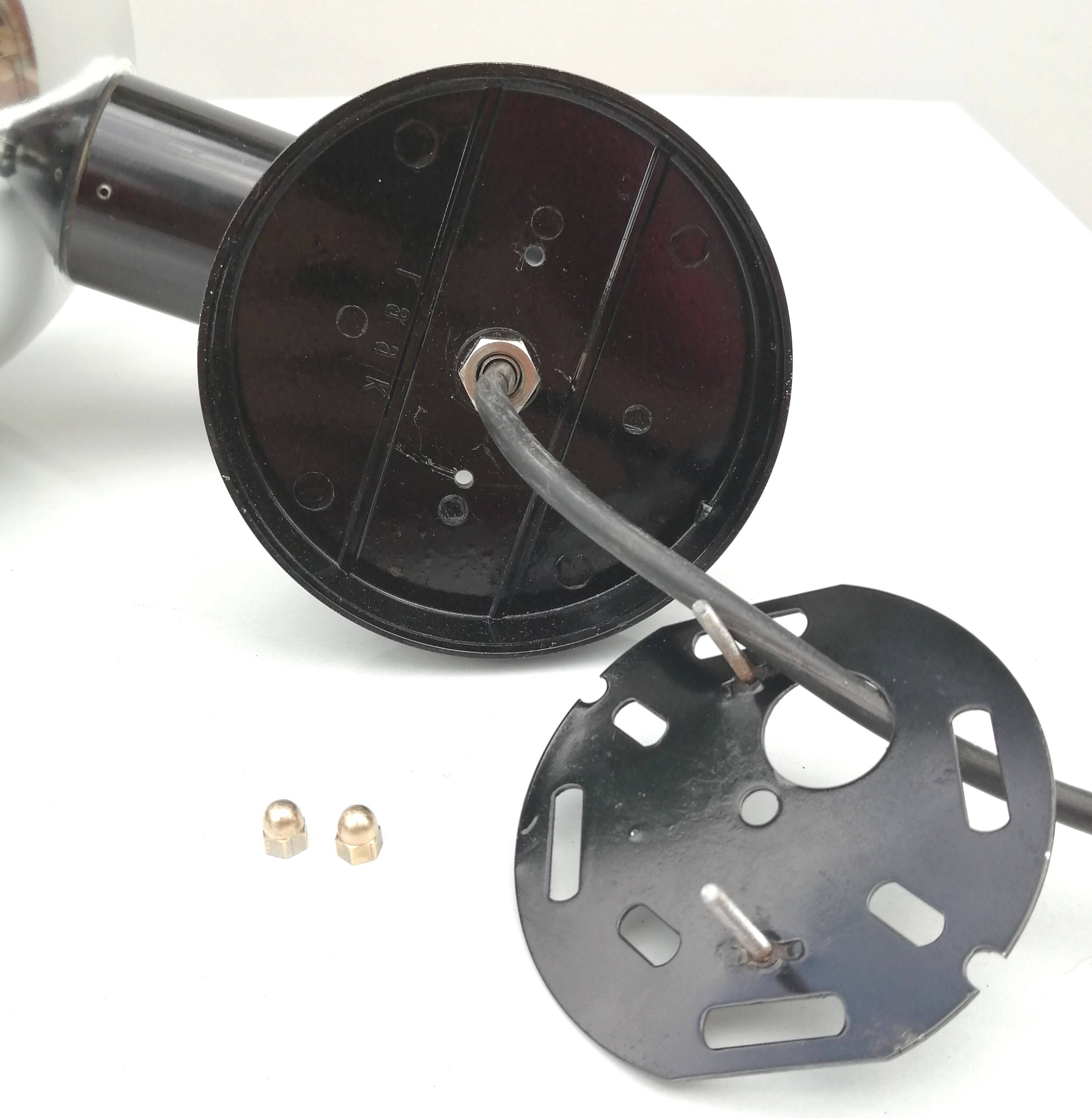 Adjustable black and chrome wall light from Raak, vintage 1960.