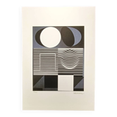 1970s Victor Vasarely Limited numbered Edition Lithograph.