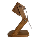 Articulated lamp in mountain chalet pine wood 1960