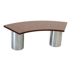 bureau en noyer italien - chrome