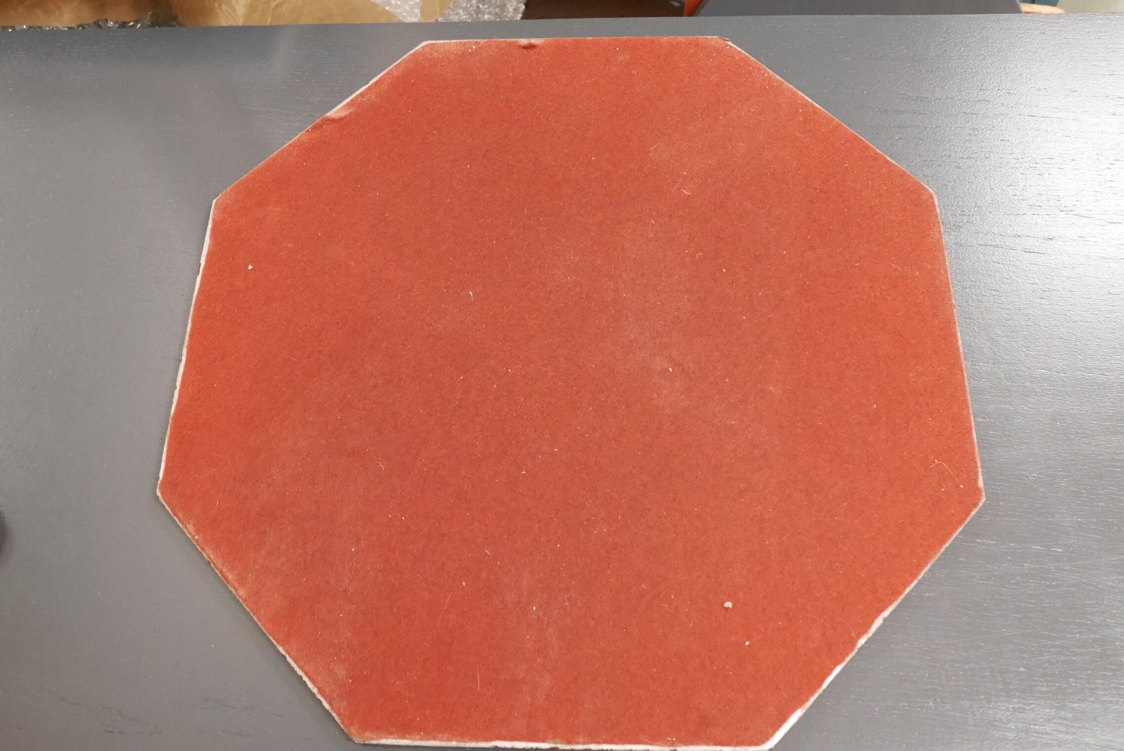 Antique bevelled mirror 38x38cm