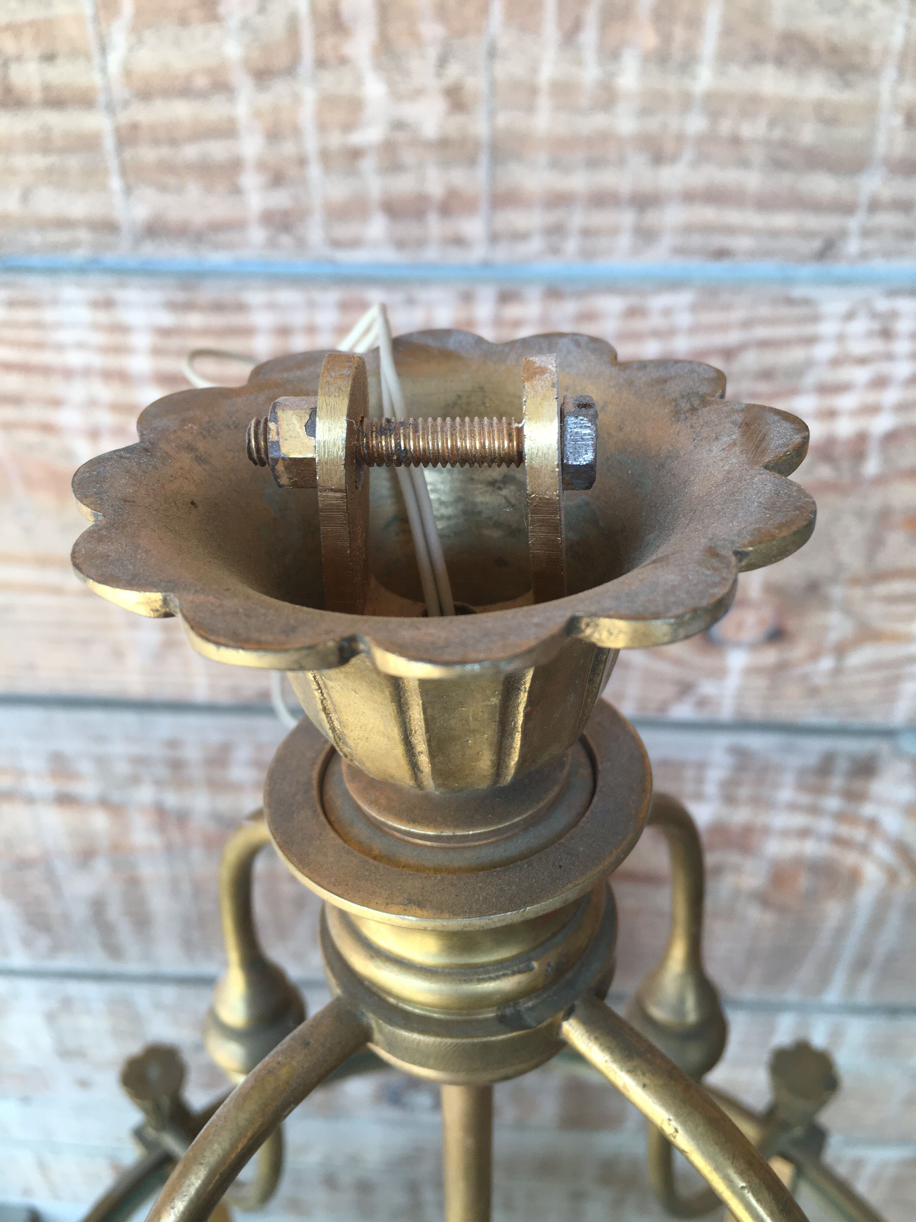 Golden bronze round lantern