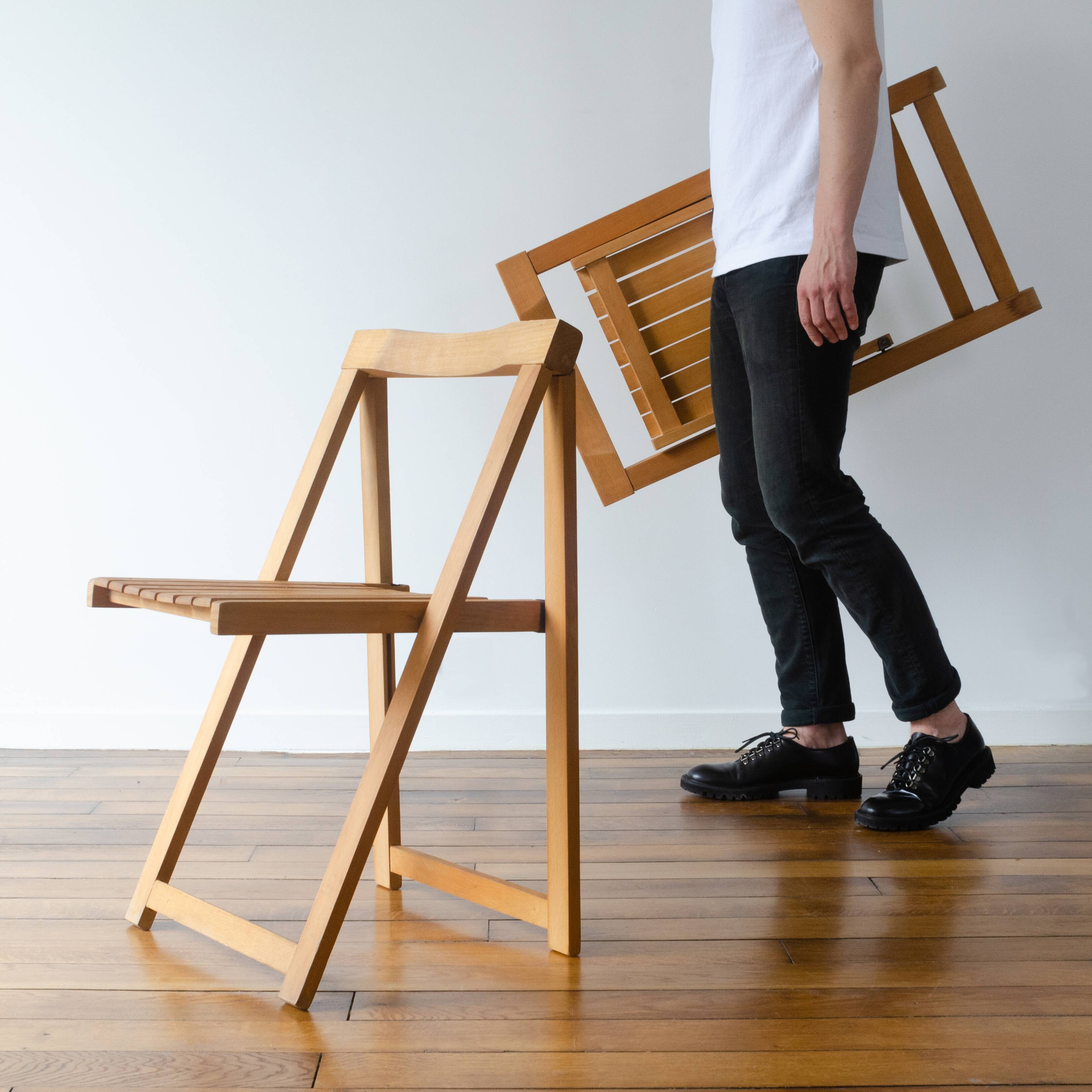 Two folding chairs circa 1970