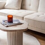 Venus coffee table irregular natural travertine - 100x50cm