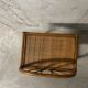 1970s rattan bedside table
