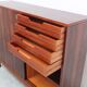 Cabinet en palissandre avec portes coulissantes par Alfred Hendrickx pour Belform, années 1960.