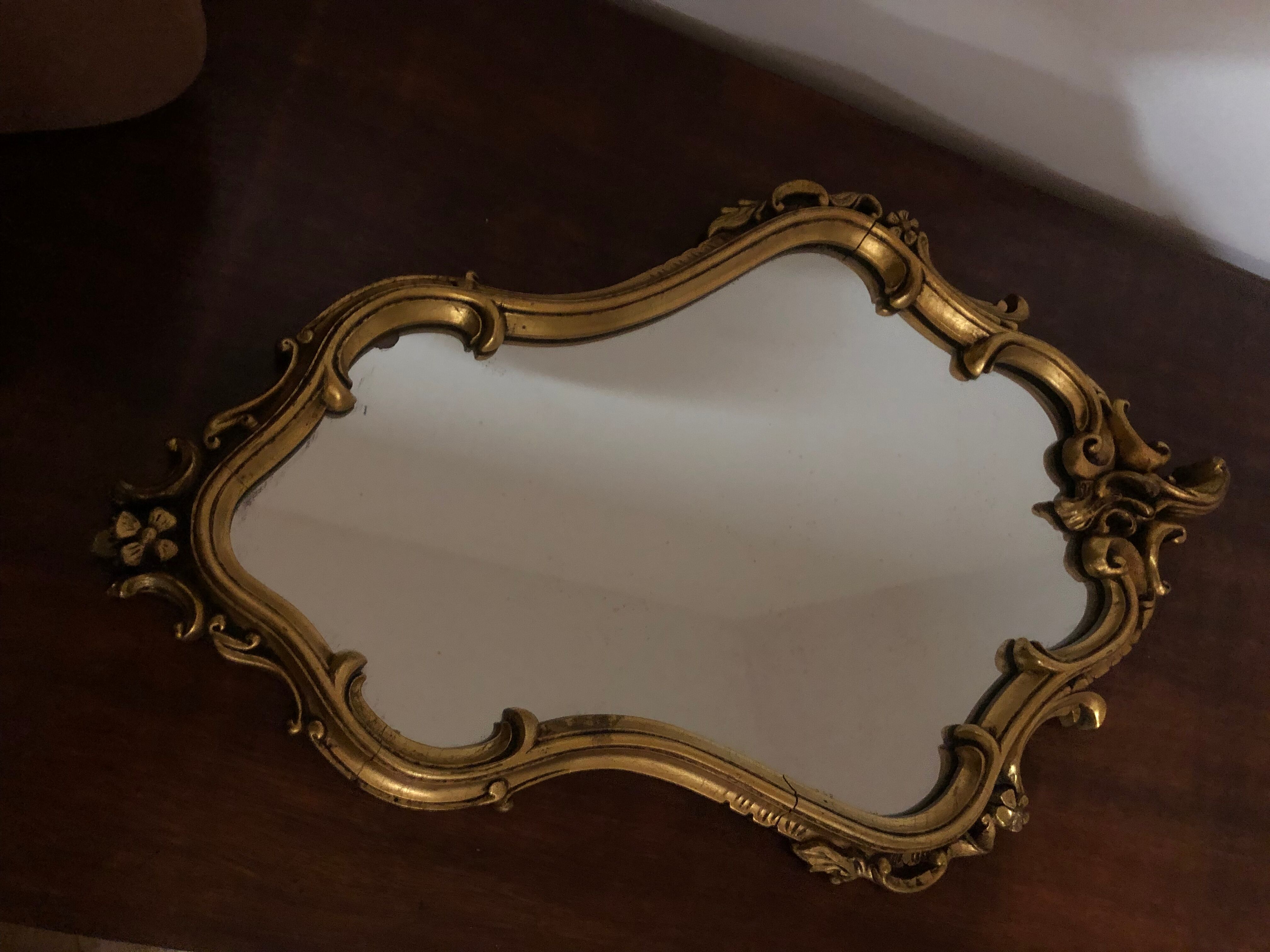 Baroque golden mirror 41x63cm