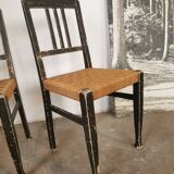Pair of rope chairs
