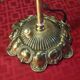 Art Nouveau bronze petal lamp with molded glass, 28 x 34 cm. Electricity OK