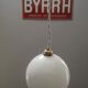 Suspension walkman old opaline white globe spirit night light 1930 Art Deco TBE Ø 13 cm