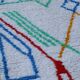 Handmade natural wool rug 250cm x 150cm