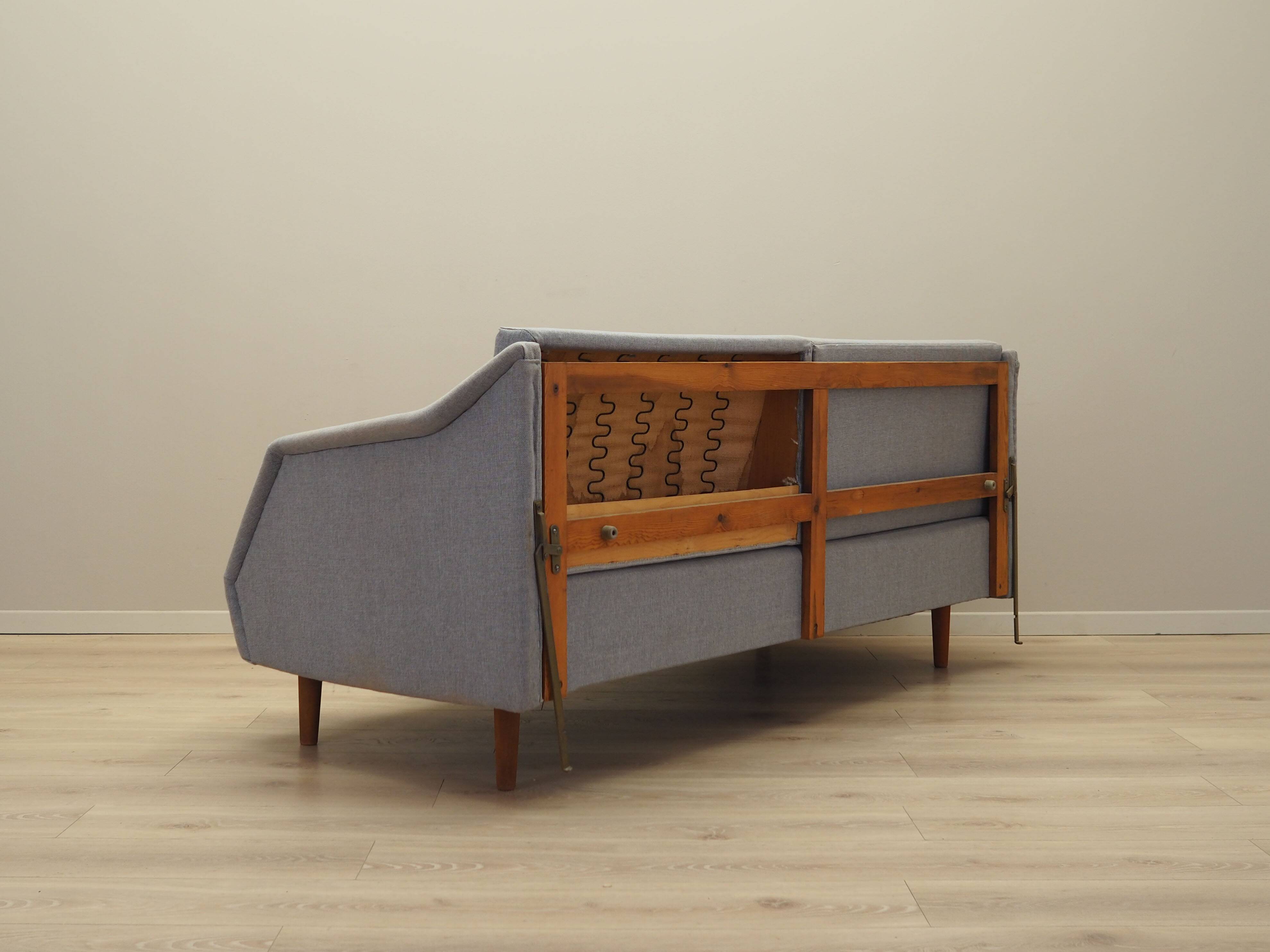 Grey sofa, Danish design, 1960s, produced in Denmark