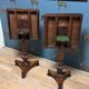 ensemble de 2 tables à plateau basculant anglo-indiennes