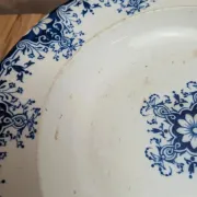 Set of 2 deep plates in ironstone Jules Vieillard Bordeaux – Rouen