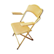 Chaise à bras dorée pliante