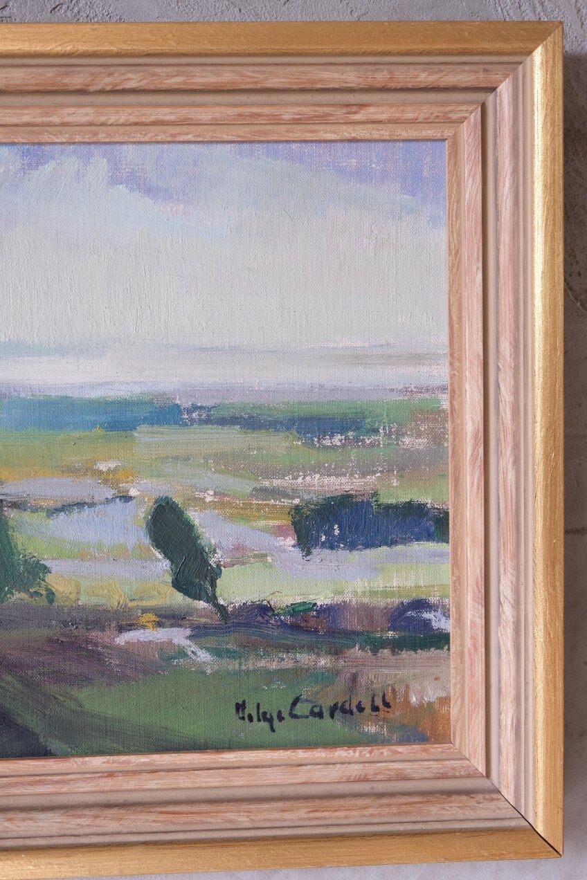 Helge Cardell, Swedish Modern Painting, 1960s, Oil on Canvas, Framed