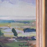 Helge Cardell, Swedish Modern Painting, 1960s, Oil on Canvas, Framed
