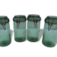 4 jars 1 liter bottle green Durfor to 1950s