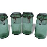 4 jars 1 liter bottle green Durfor to 1950s