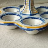 Egg coquetier in faience of quimper hb
