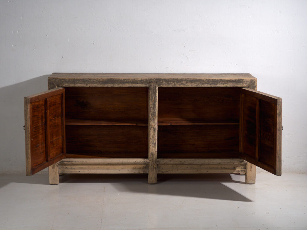 Antique pine wood sideboard – China, circa 1950