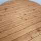 1970s solid larch dining table for four people by Mária Szedleczky - Signed