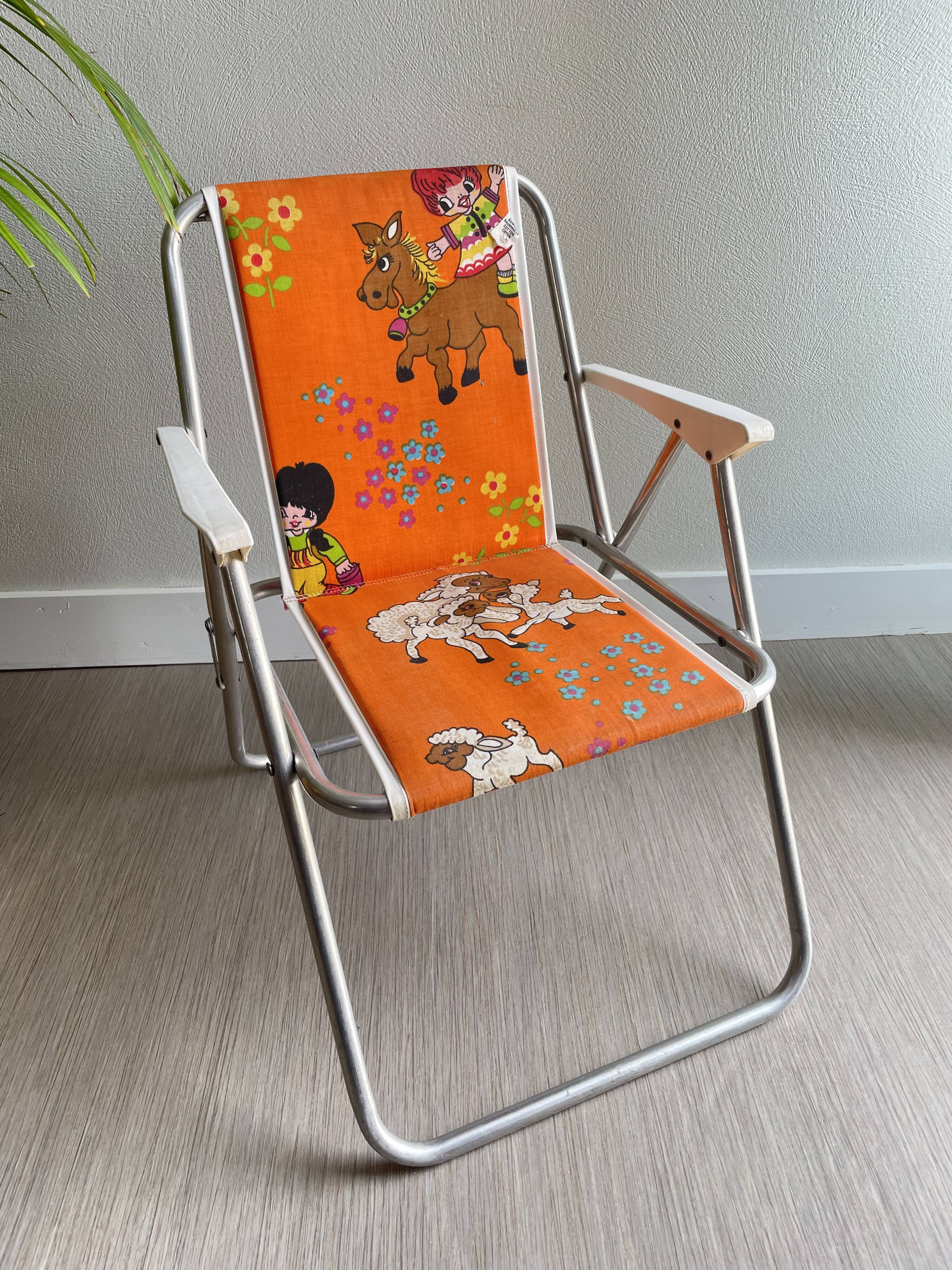 Vintage children's camping chair