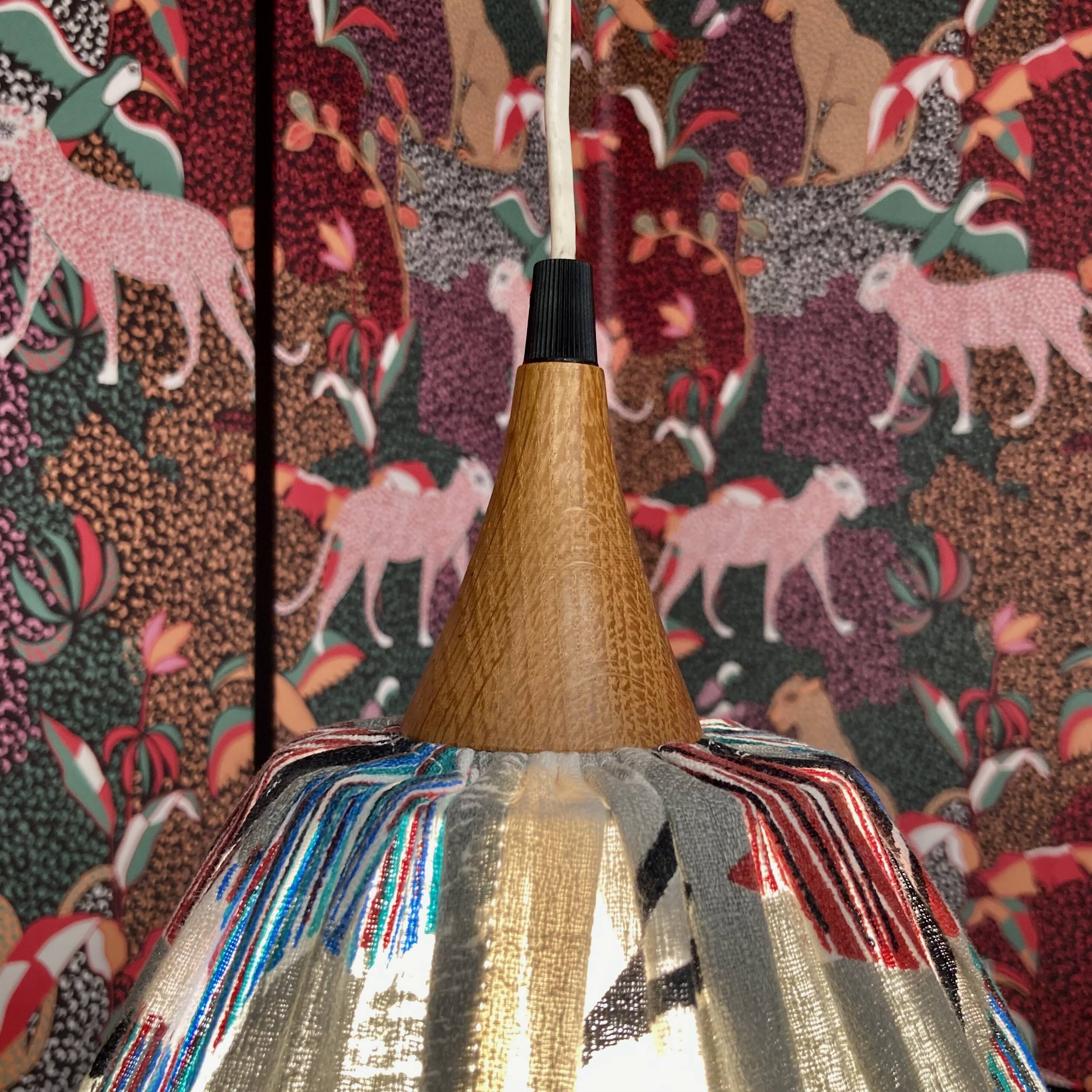 Large modular wall light Scandinavian design 1950.