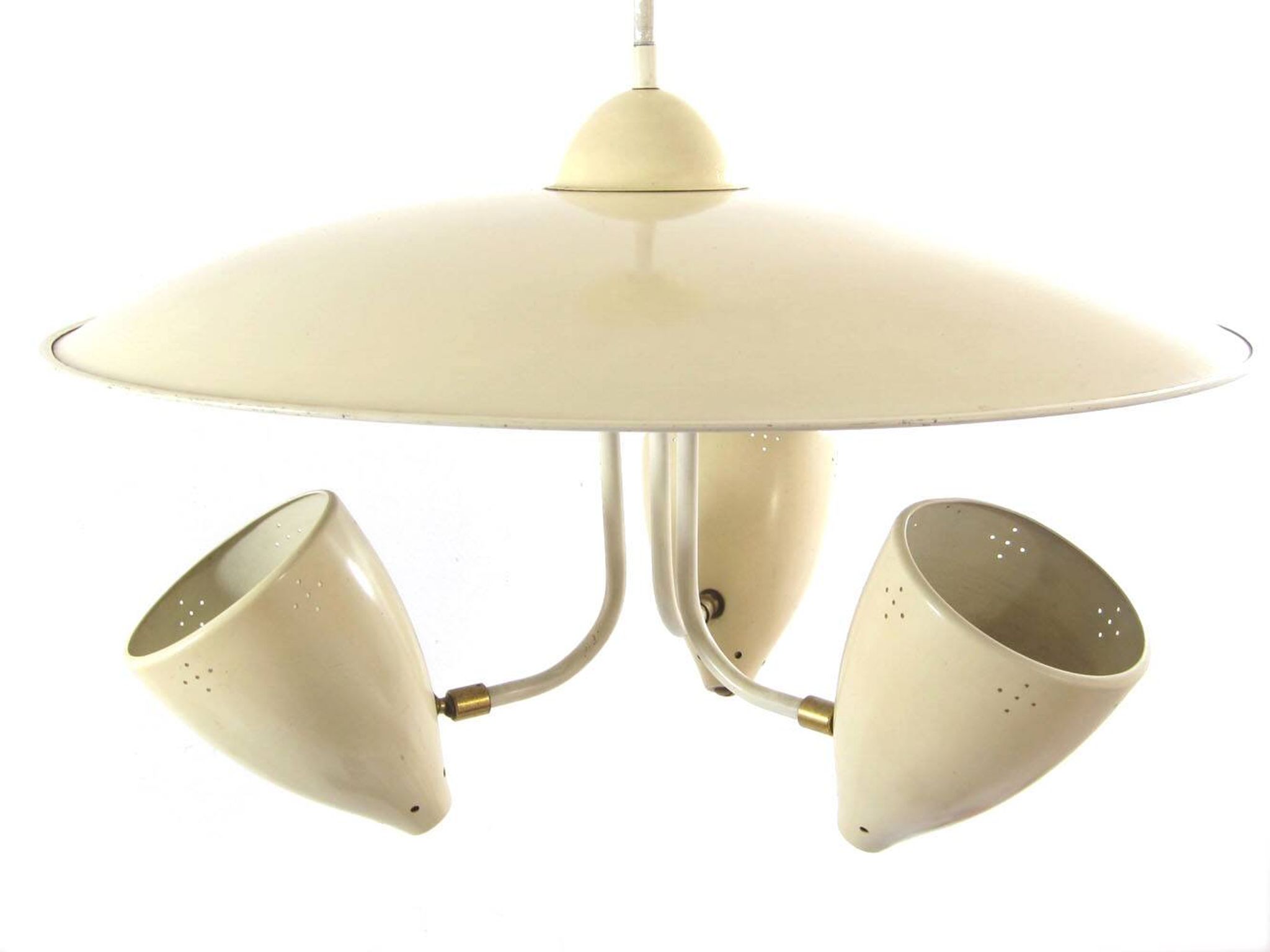 Vintage pendant lamp from the 1950s by H. Busquet for Hala Zeist.